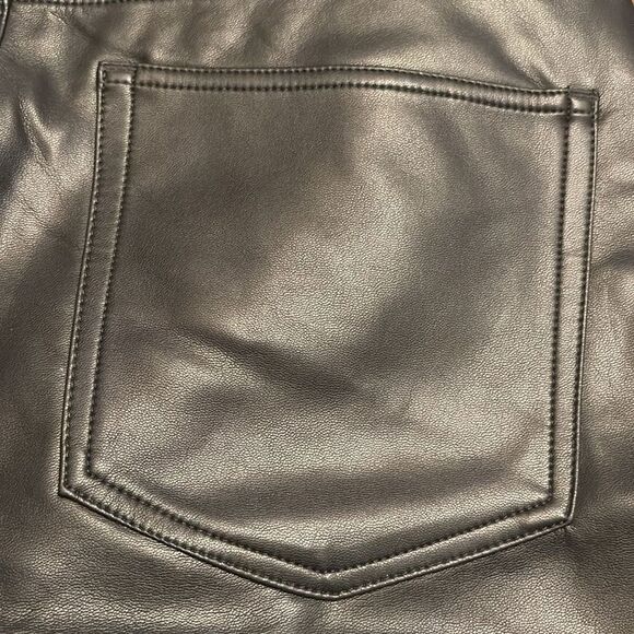 J Crew women’s High-rise bootcut pant in faux leather black Size 30 NWT - Picture 8 of 9